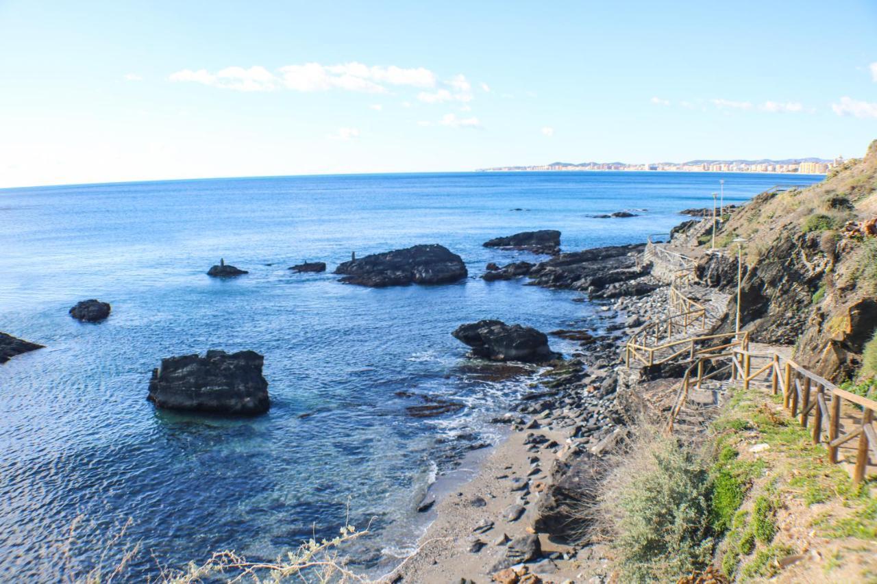 贝纳尔马德纳Atico Frente Al Mar - Vistas, Piscina, Terrazas, Parking!公寓 外观 照片