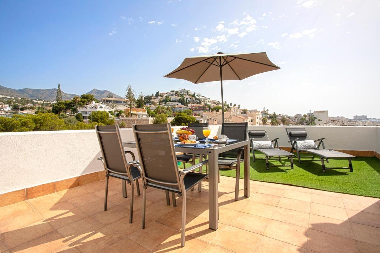贝纳尔马德纳Atico Frente Al Mar - Vistas, Piscina, Terrazas, Parking!公寓 外观 照片